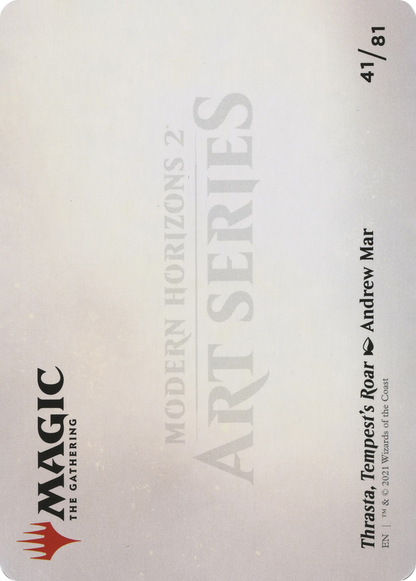 Thrasta, Tempest's Roar // Thrasta, Tempest's Roar  [Modern Horizons 2 Art Series] (Borderless) Foil