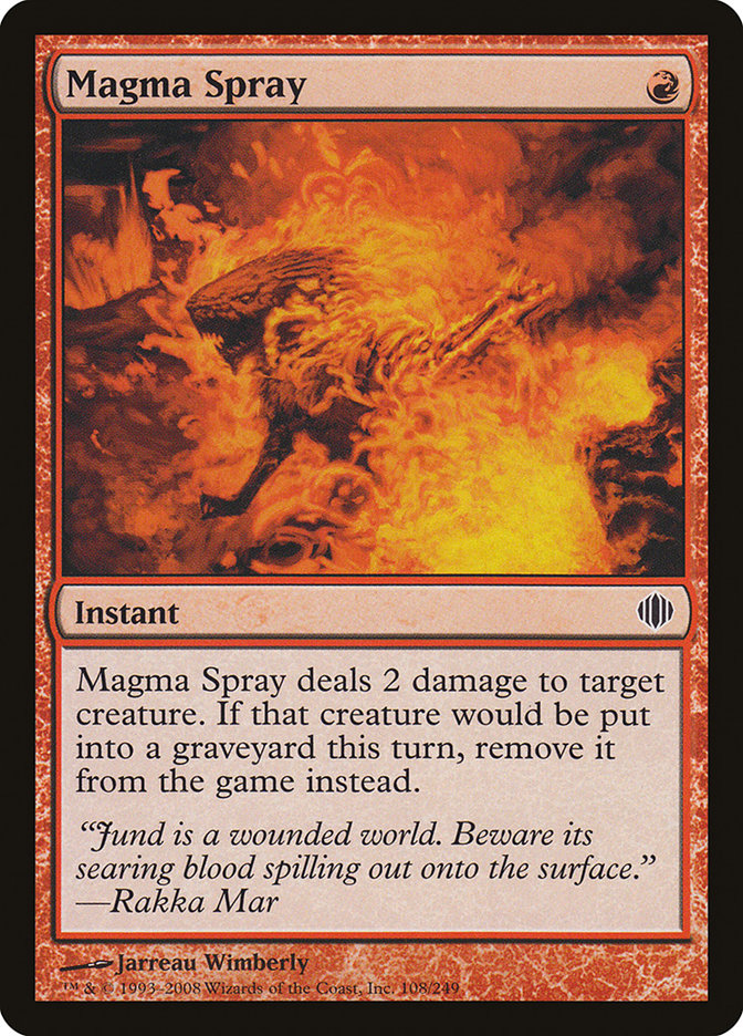 Magma Spray [Shards of Alara] Foil