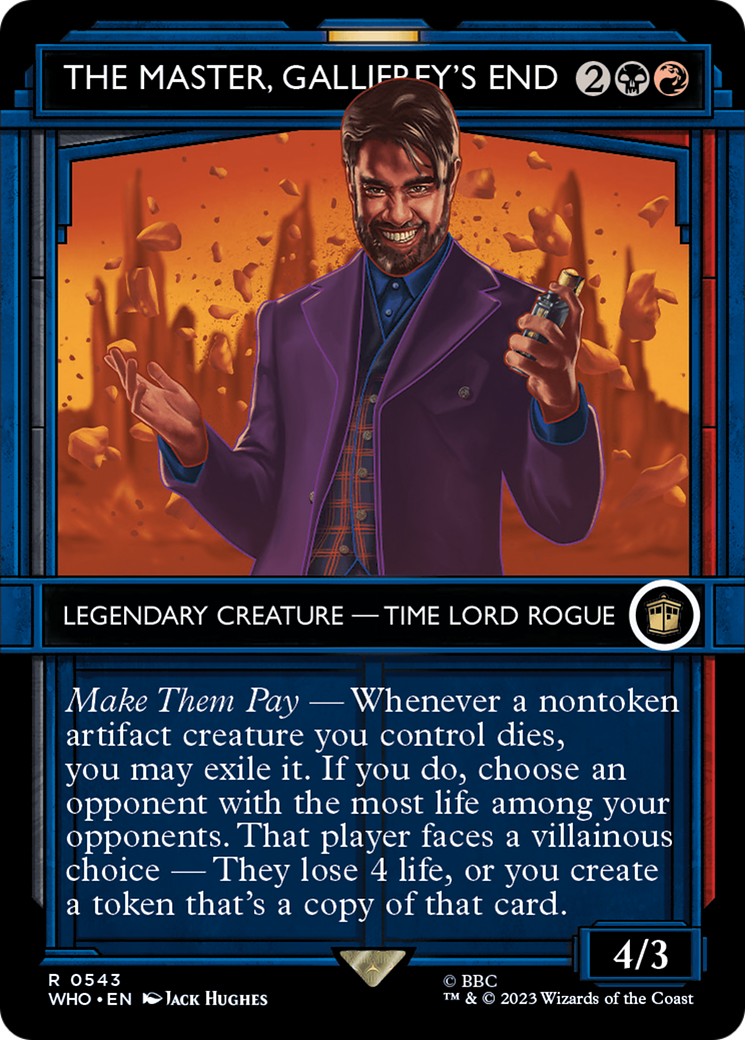 The Master, Gallifrey's End (Showcase) [Doctor Who] Foil