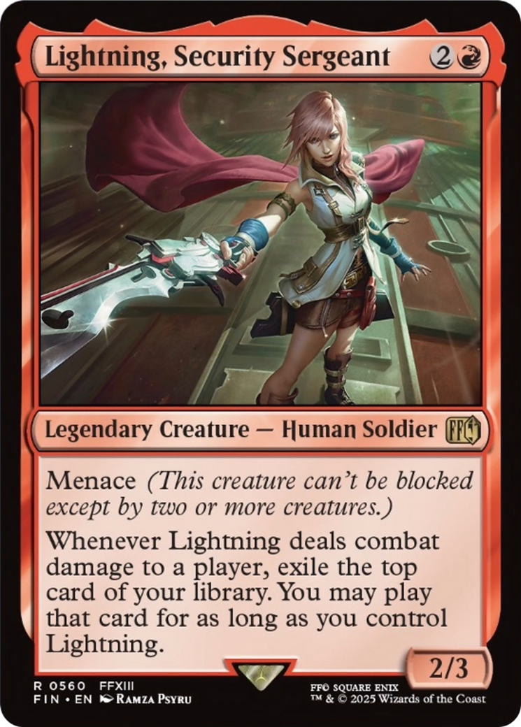 Lightning, Security Sergeant [FINAL FANTASY] Foil