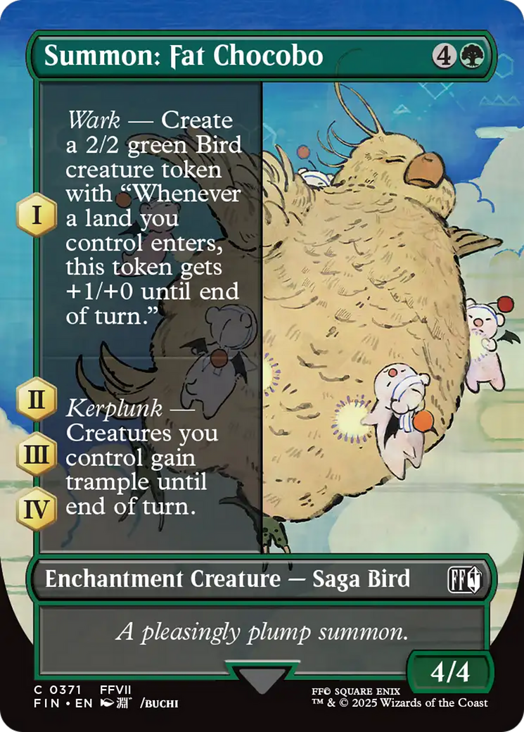 Summon: Fat Chocobo (Borderless) [FINAL FANTASY] Foil
