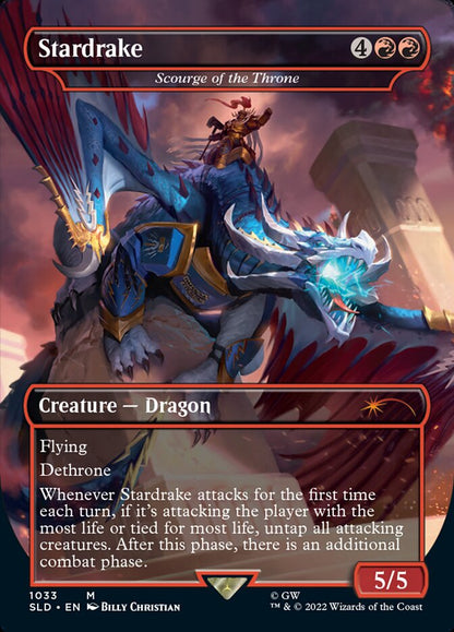 Stardrake - Scourge of the Throne (Borderless) [Secret Lair Drop Series] Foil