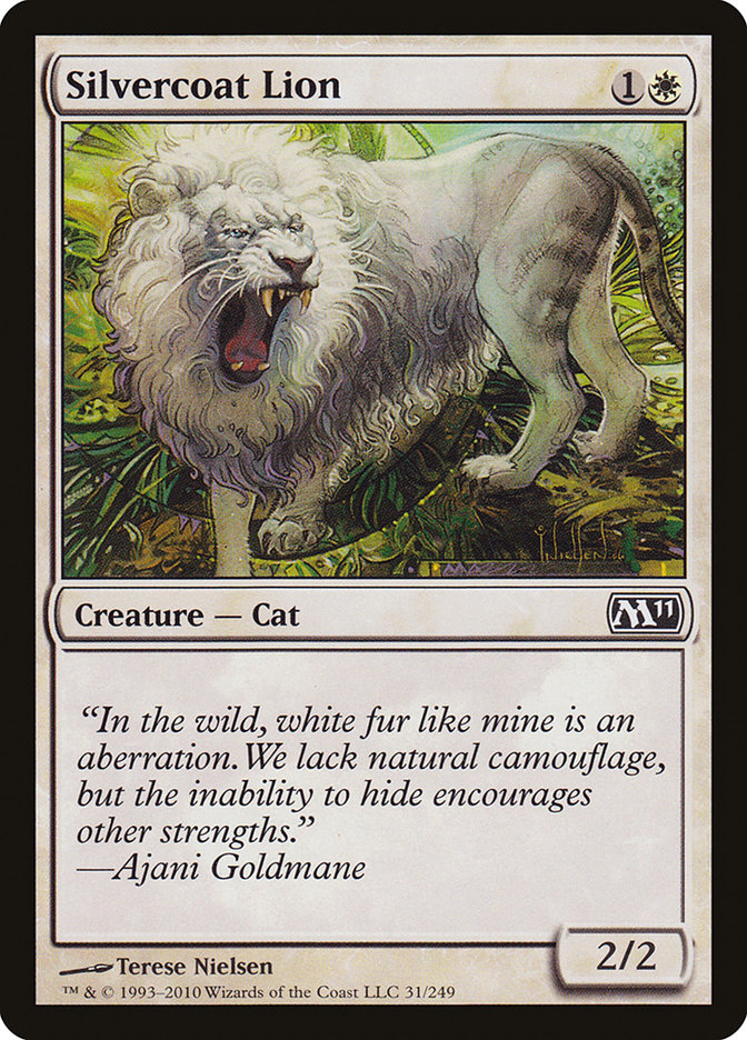 Silvercoat Lion [Magic 2011] Foil