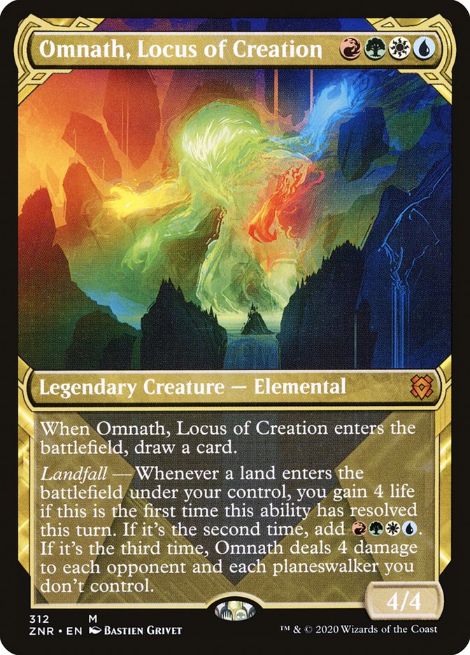 Omnath, Locus of Creation (Showcase) [Zendikar Rising] Foil