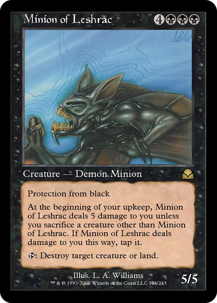 Minion of Leshrac  [Masters Edition II] Foil