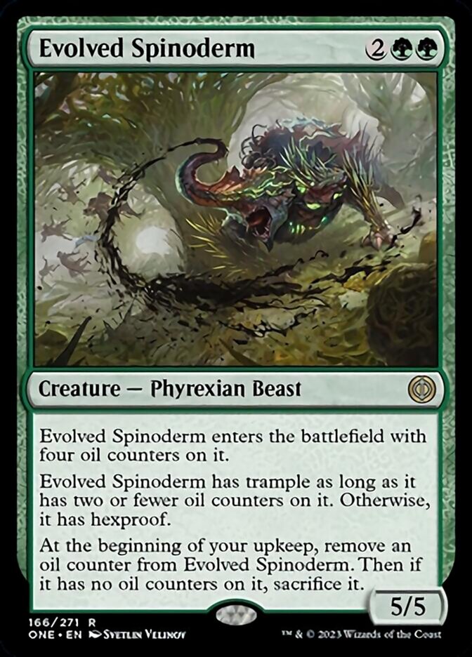 Evolved Spinoderm [Phyrexia: All Will Be One] Foil