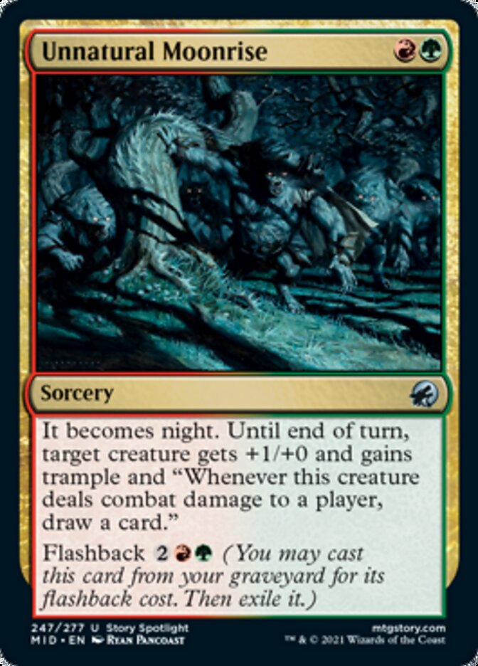 Unnatural Moonrise [Innistrad: Midnight Hunt] Foil