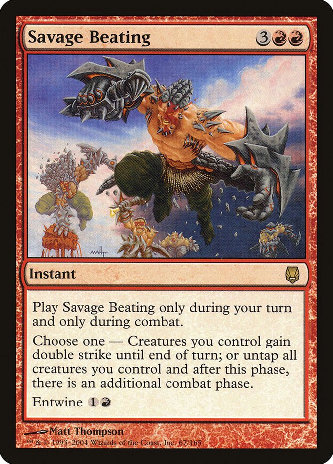 Savage Beating [Darksteel] Foil