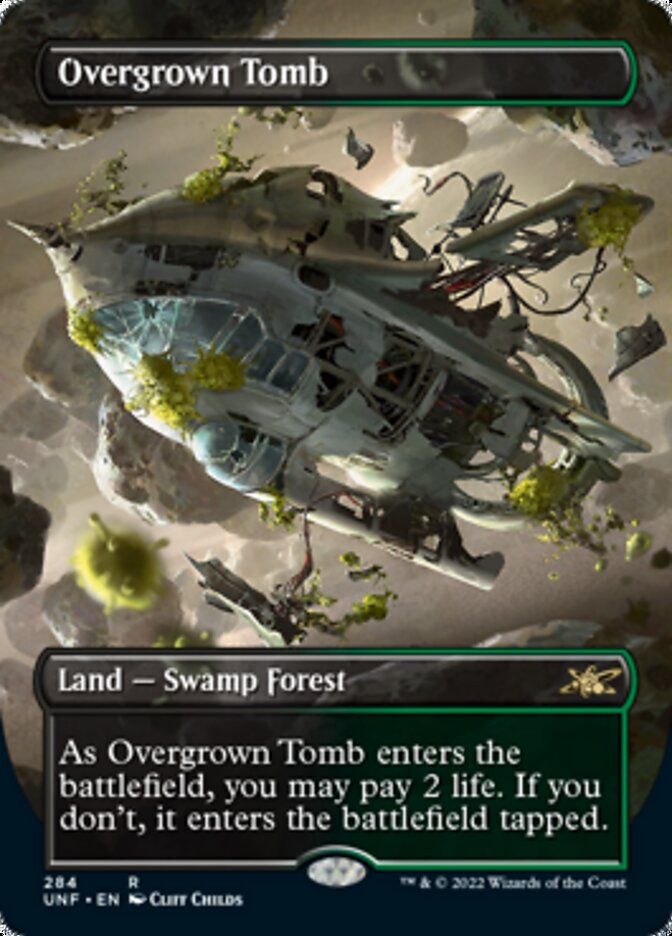 Overgrown Tomb (Borderless) [Unfinity] Foil