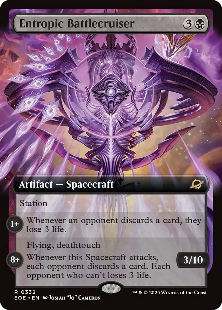 Entropic Battlecruiser (Extended Art) [Edge of Eternities] Foil