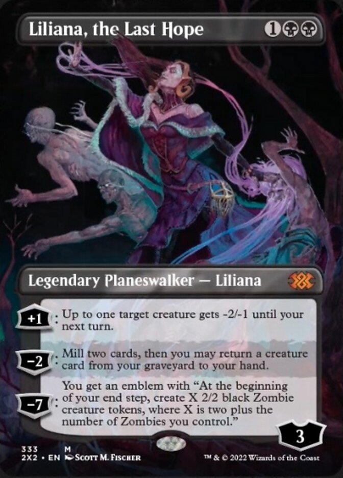 Liliana, the Last Hope (Borderless) [Double Masters 2022] Foil