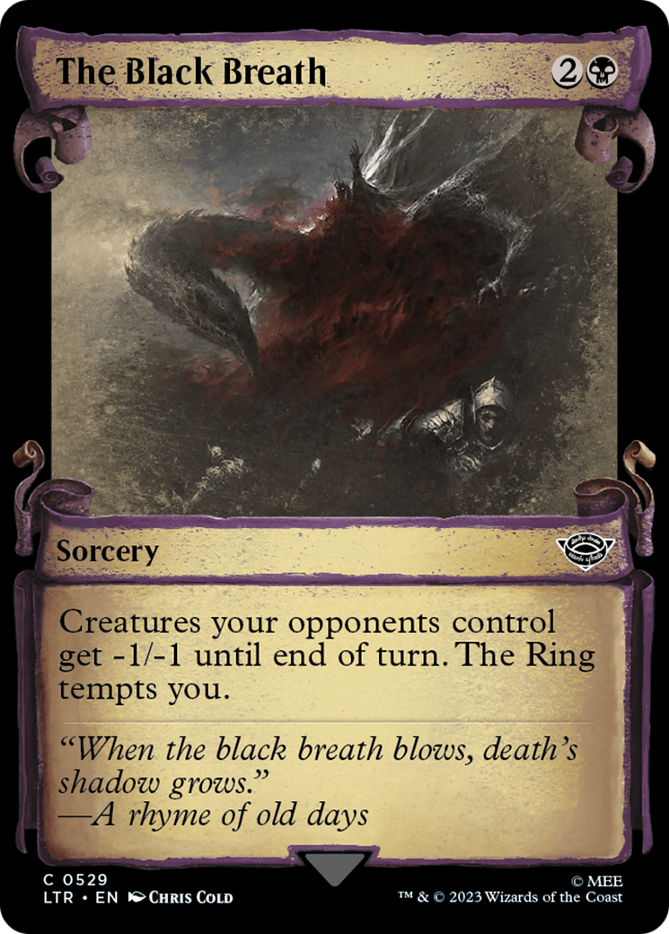 The Black Breath [The Lord of the Rings: Tales of Middle-Earth Showcase Scrolls] Foil
