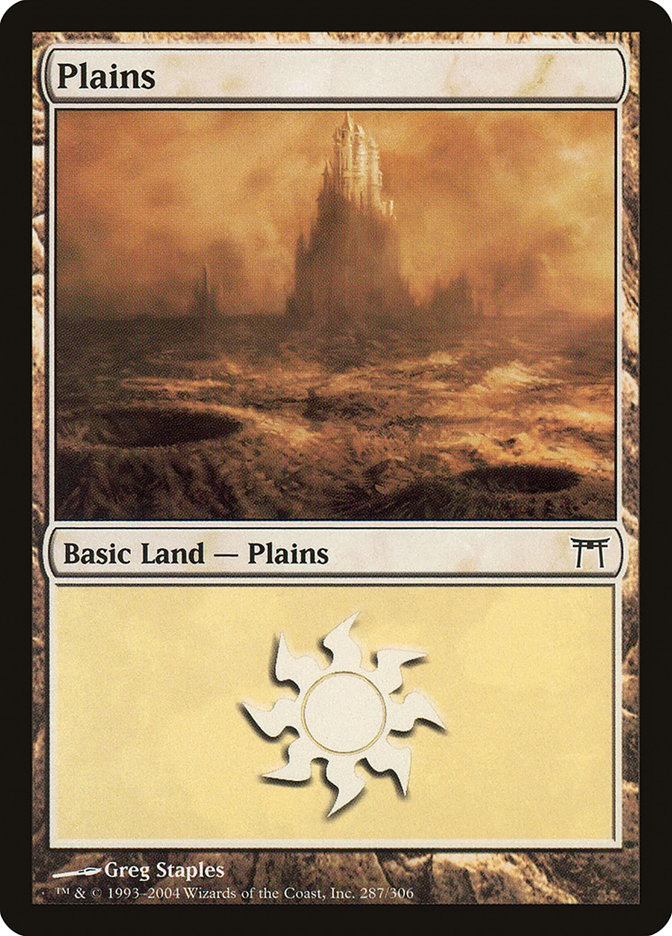 Plains (287) [Champions of Kamigawa] Foil