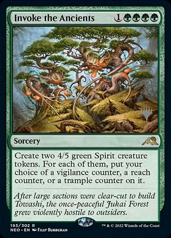 Invoke the Ancients (Promo Pack) [Kamigawa: Neon Dynasty Promos] Foil