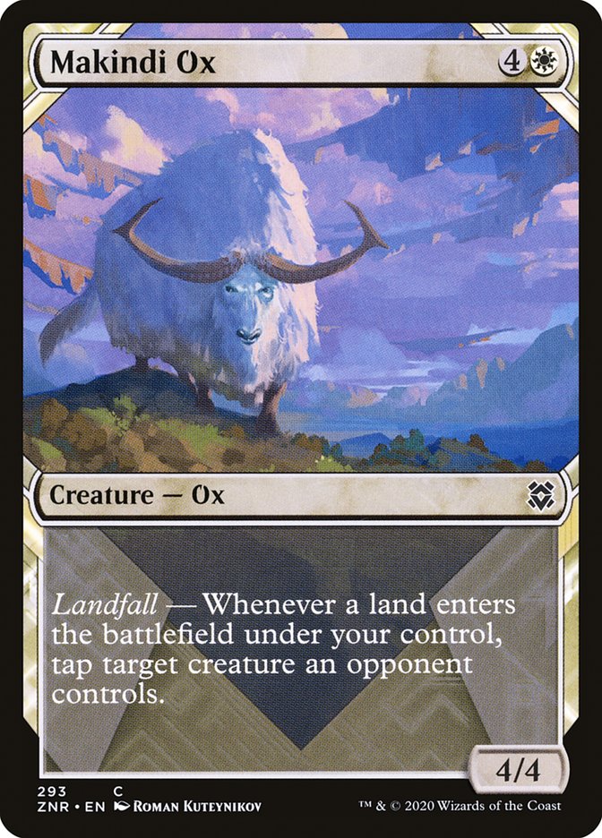 Makindi Ox (Showcase) [Zendikar Rising] Foil