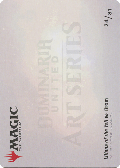 Liliana of the Veil // Liliana of the Veil  [Dominaria United Art Series] (Borderless) Foil