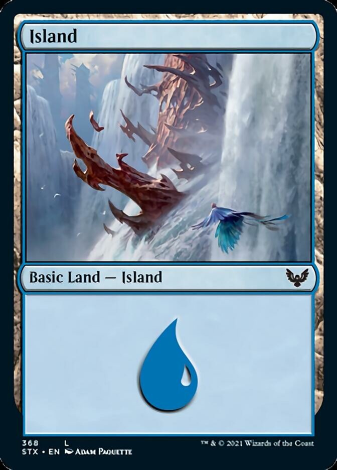 Island (368) [Strixhaven: School of Mages] Foil