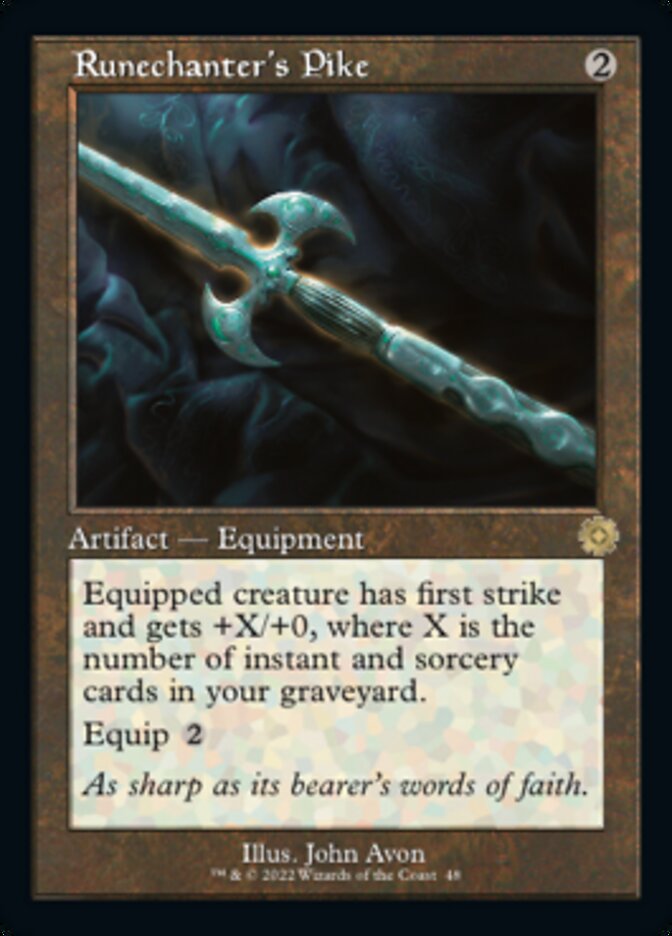 Runechanter's Pike (Retro) [The Brothers' War Retro Artifacts] Foil