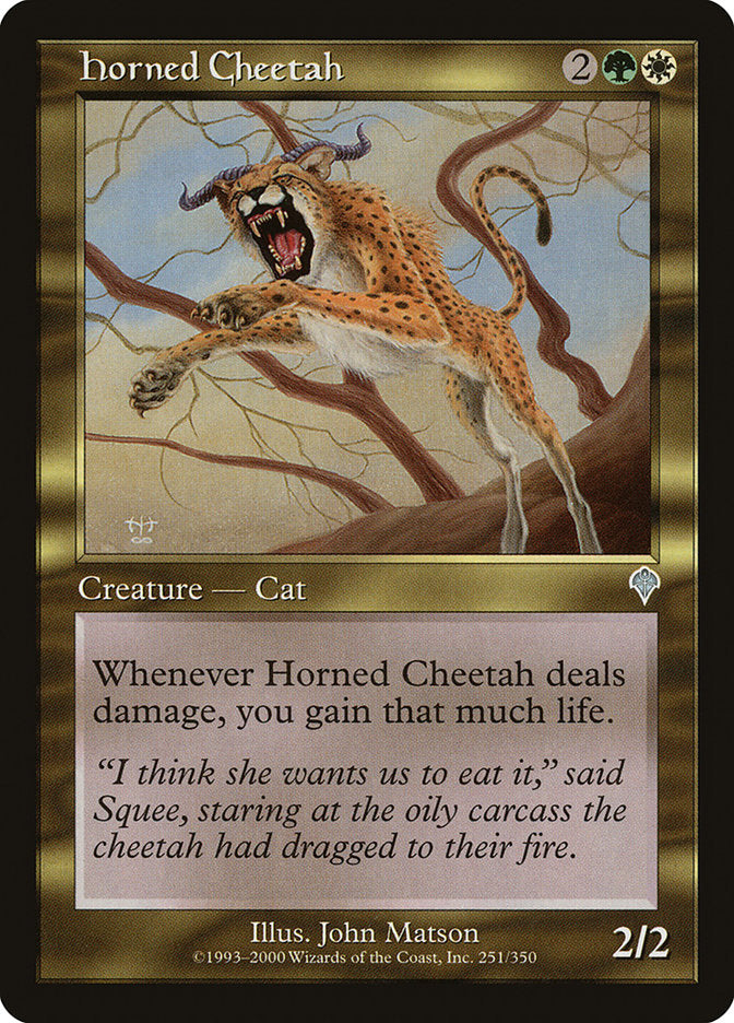 Horned Cheetah [Invasion] Foil