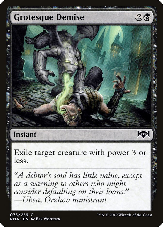 Grotesque Demise [Ravnica Allegiance] Foil