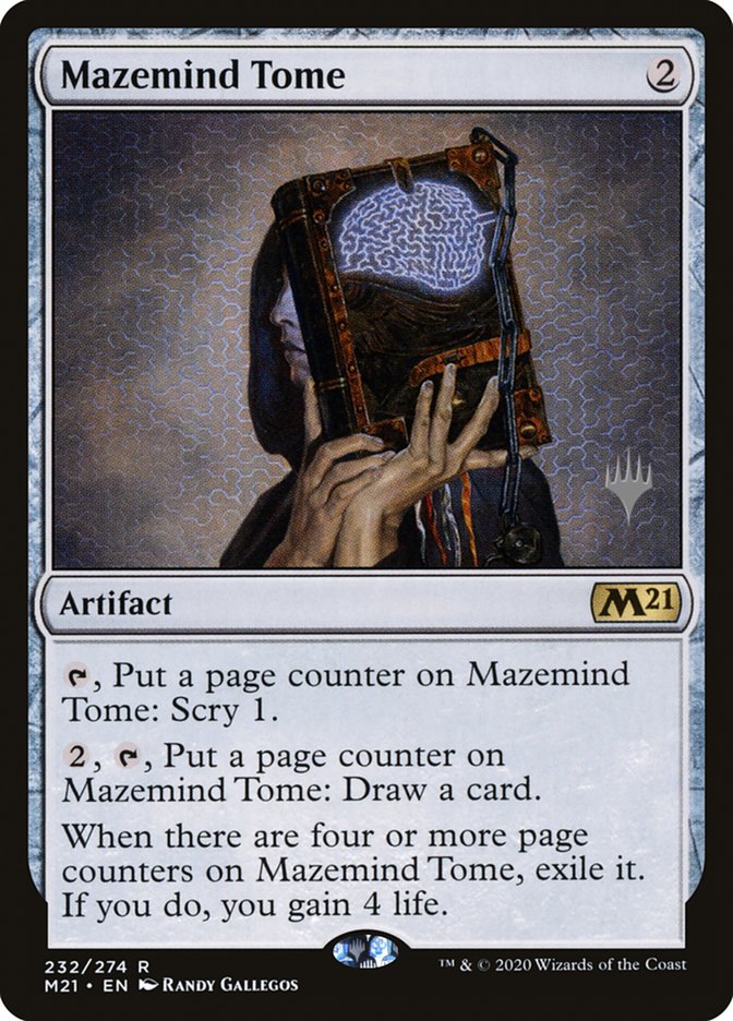 Mazemind Tome (Promo Pack) [Core Set 2021 Promos] Foil