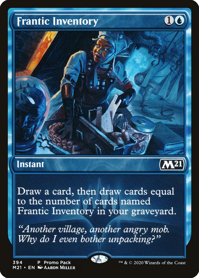 Frantic Inventory (Promo Pack) [Core Set 2021 Promos] Foil