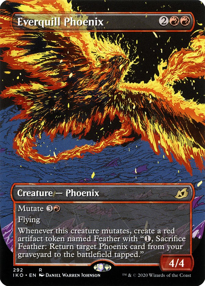 Everquill Phoenix (Showcase) [Ikoria: Lair of Behemoths] Foil