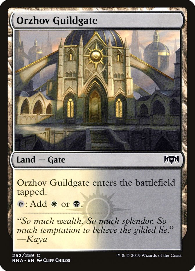 Orzhov Guildgate (252/259) [Ravnica Allegiance] Foil