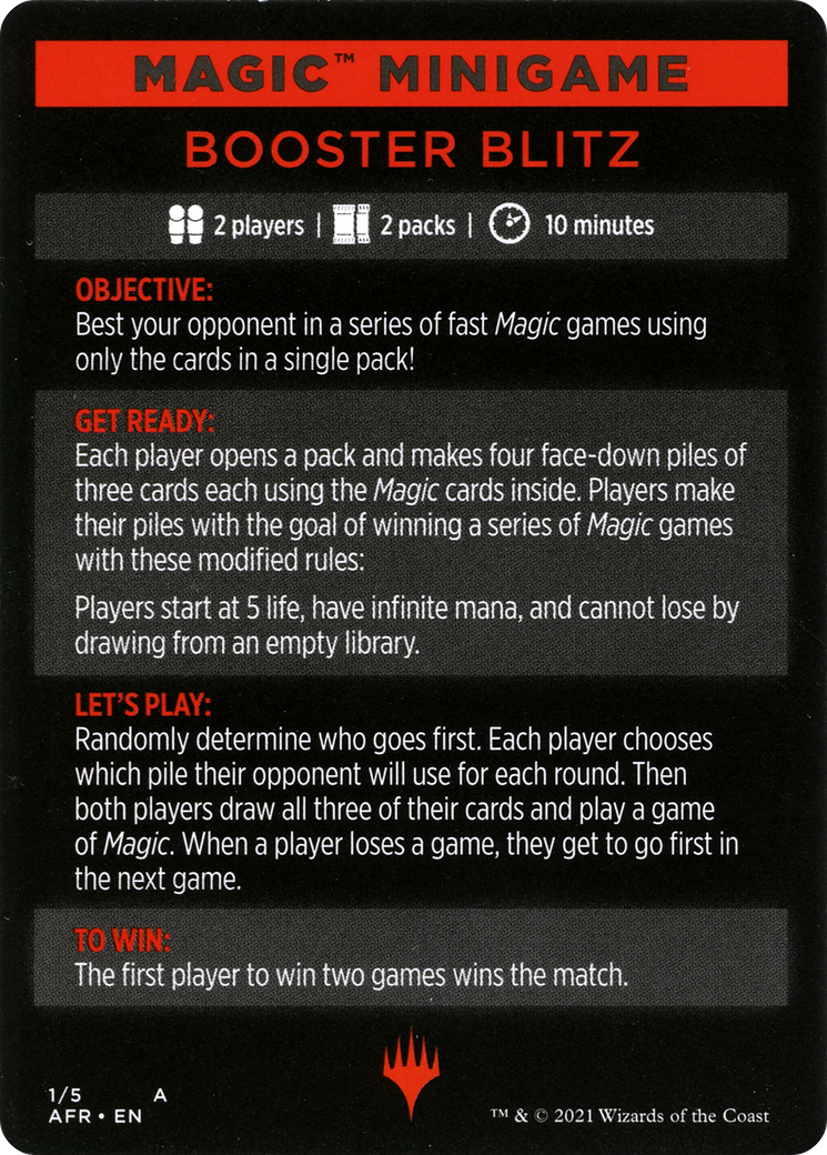 Booster Blitz  [Adventures in the Forgotten Realms Minigames]