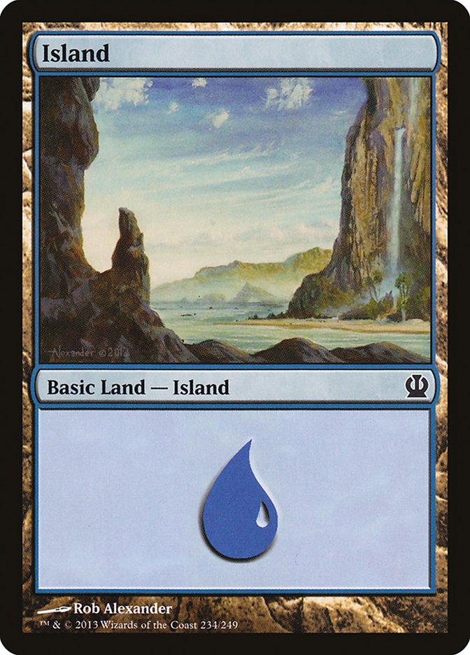 Island (234) [Theros] Foil