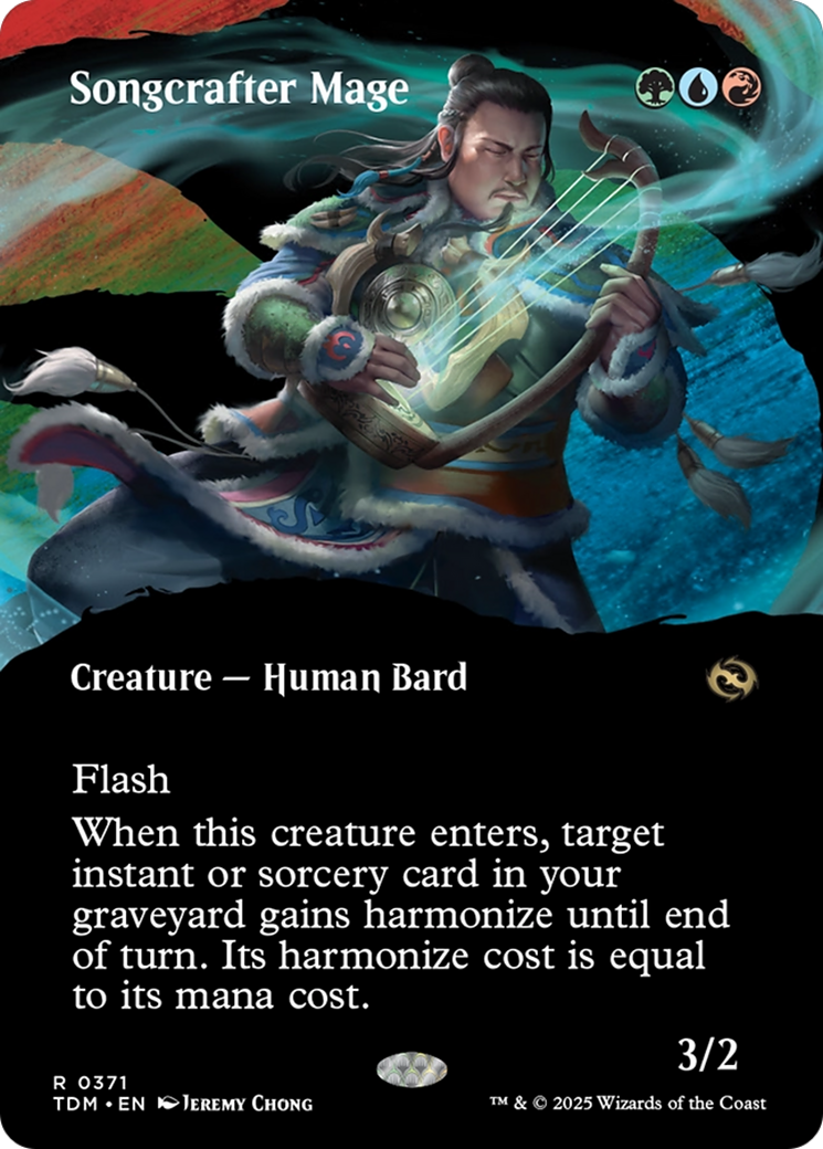 Songcrafter Mage (Borderless) [Tarkir: Dragonstorm] Foil