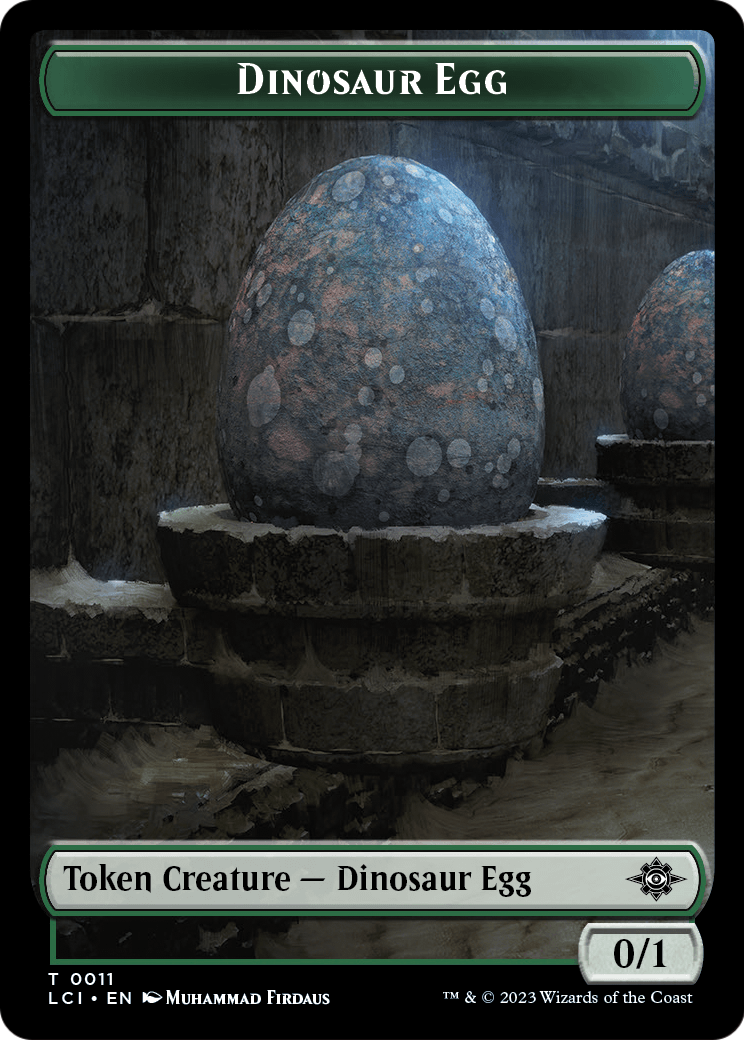 Dinosaur Egg  [The Lost Caverns of Ixalan Tokens]
