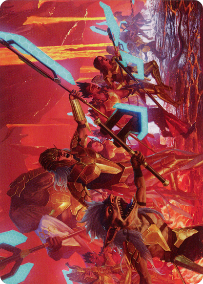 Roar of Resistance // Roar of Resistance  [Phyrexia: All Will Be One Art Series] (Borderless) Foil