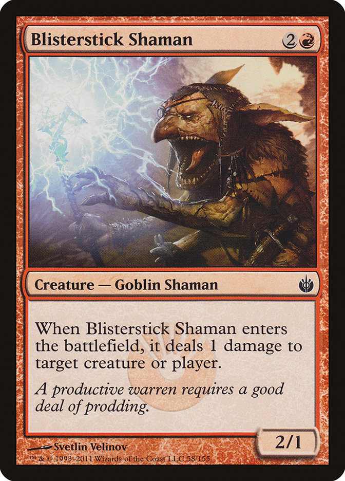 Blisterstick Shaman [Mirrodin Besieged] Foil