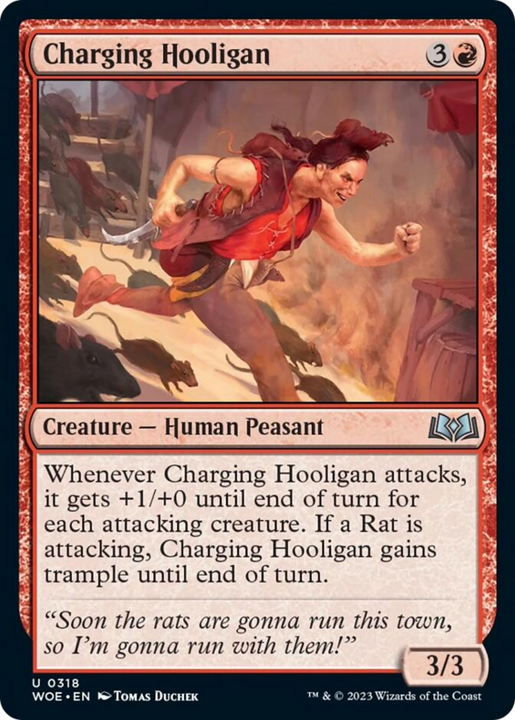 Charging Hooligan [Wilds of Eldraine] Foil