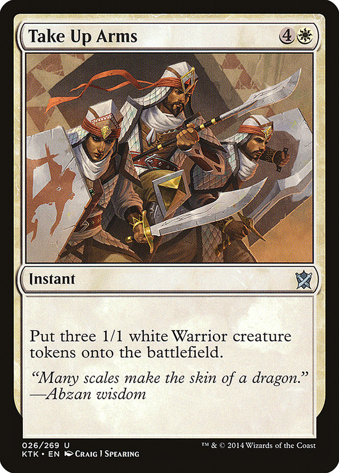Take Up Arms [Khans of Tarkir] Foil