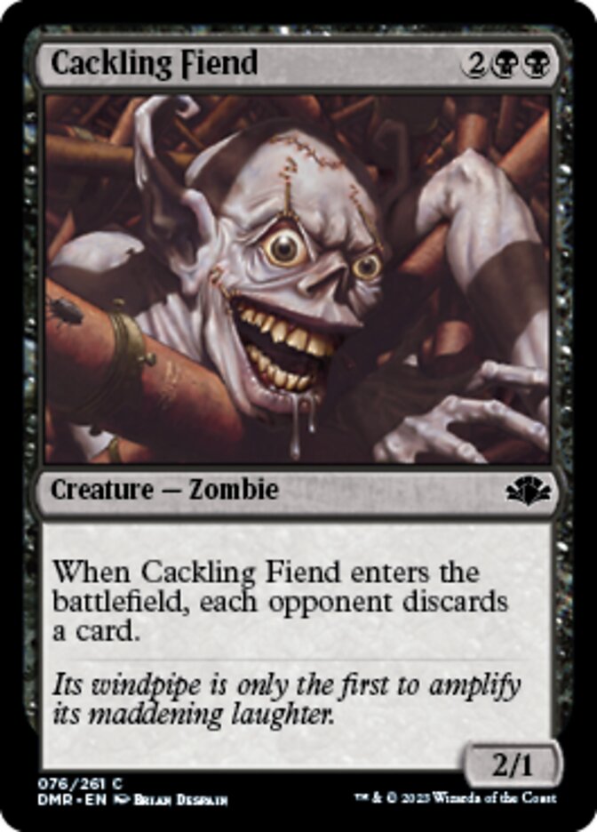 Cackling Fiend [Dominaria Remastered] Foil