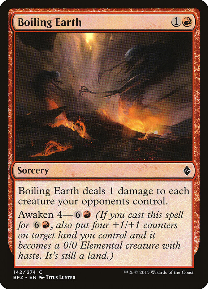 Boiling Earth [Battle for Zendikar] Foil