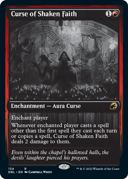 Curse of Shaken Faith [Innistrad: Double Feature] Foil