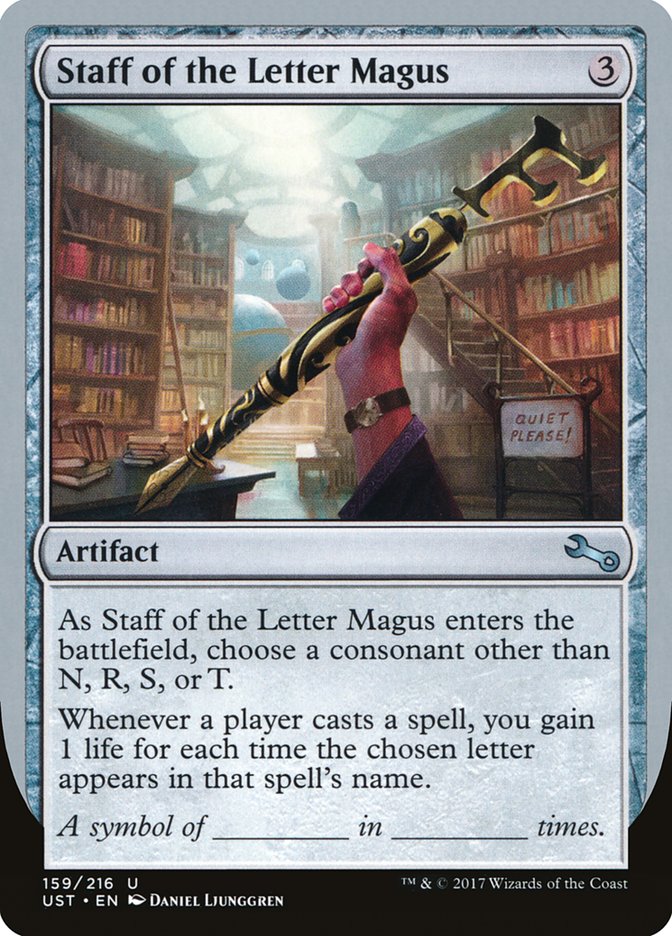 Staff of the Letter Magus [Unstable] Foil