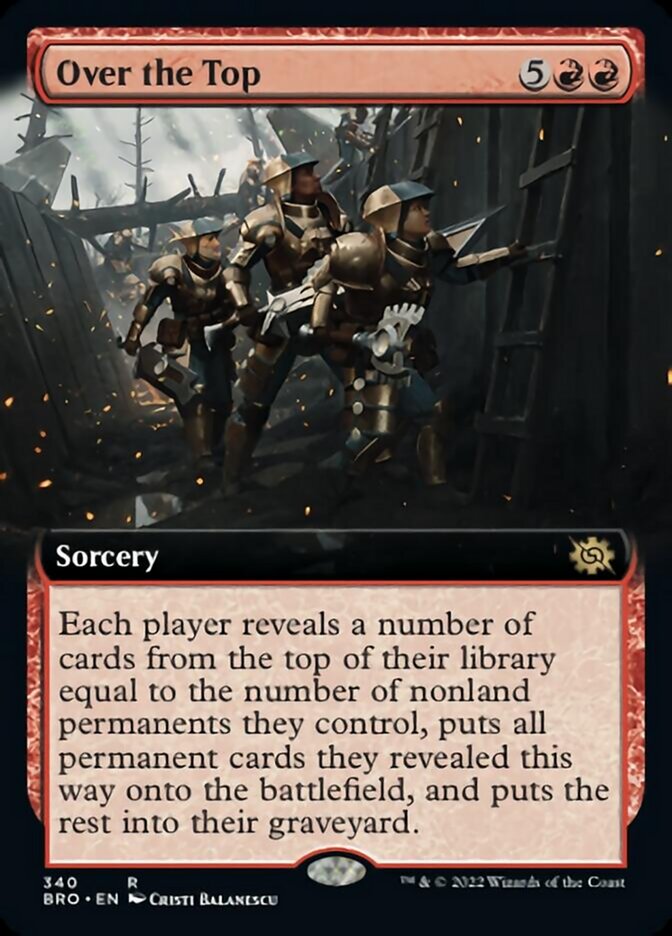 Over the Top (Extended Art) [The Brothers' War] Foil