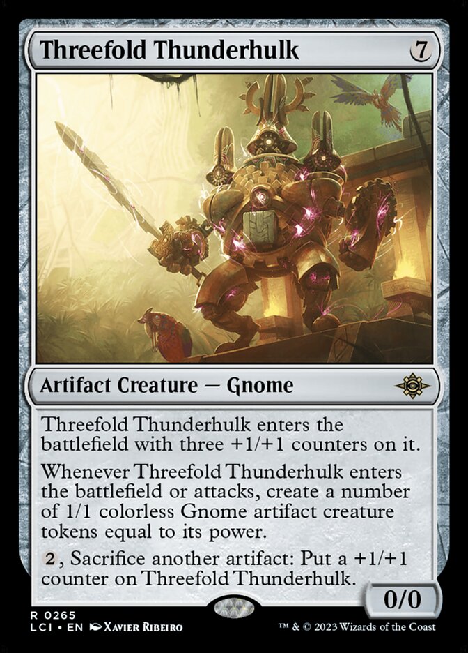 Threefold Thunderhulk [The Lost Caverns of Ixalan] Foil