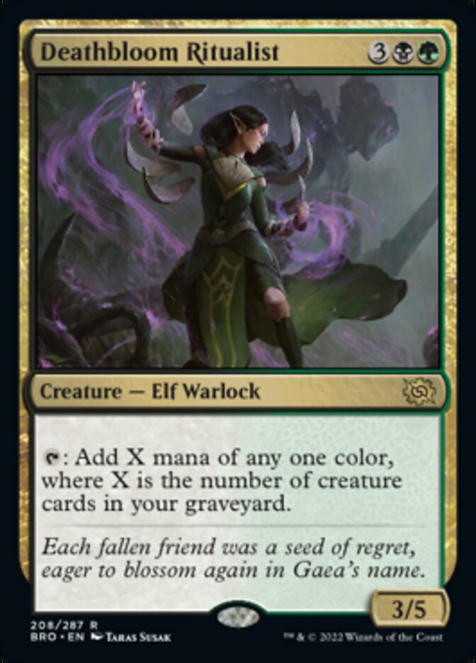 Deathbloom Ritualist [The Brothers' War] Foil