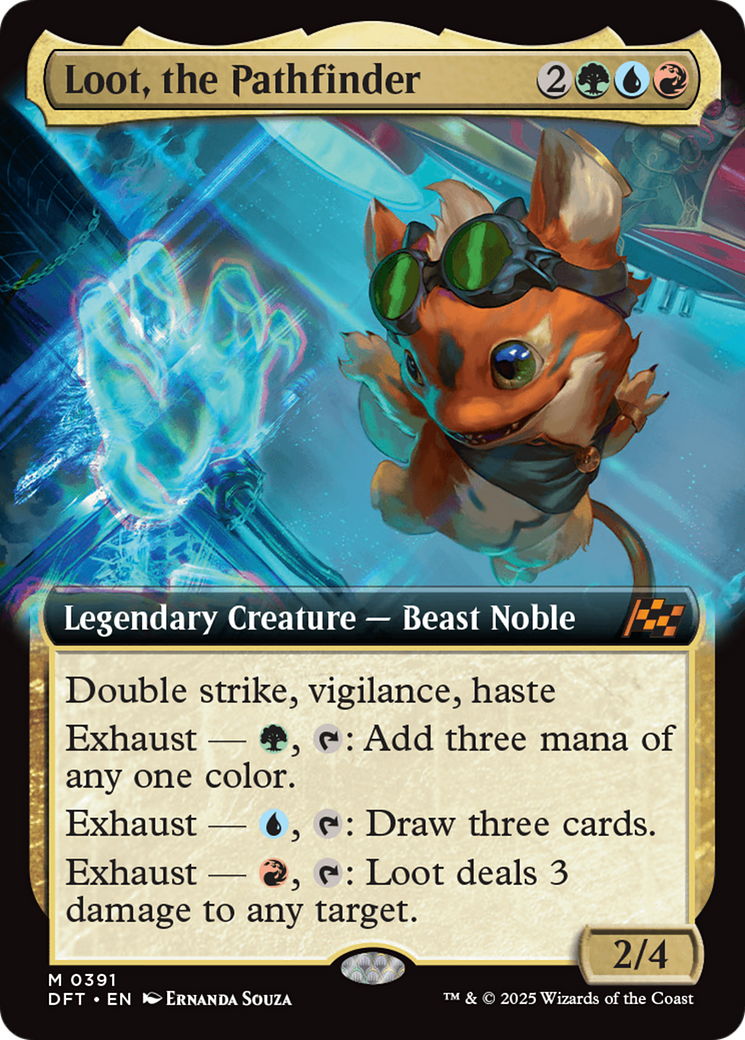 Loot, the Pathfinder (Extended Art) [Aetherdrift] Foil