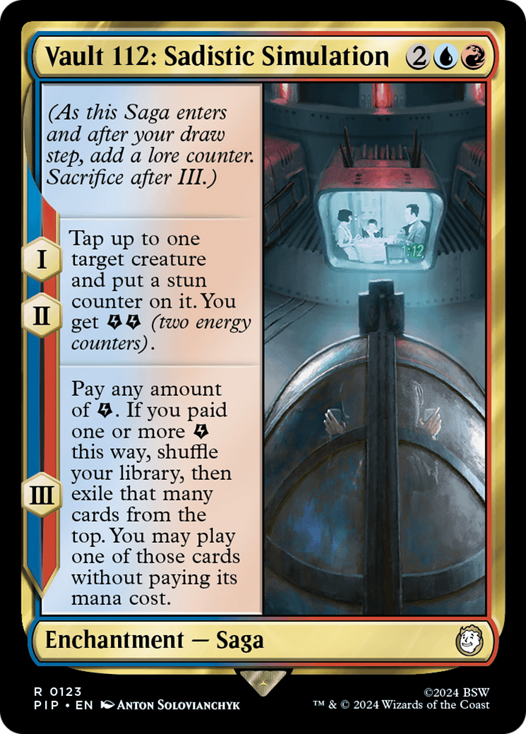 Vault 112: Sadistic Simulation [Fallout] Foil