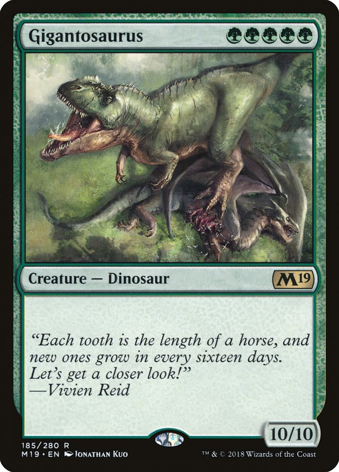 Gigantosaurus [Core Set 2019] Foil