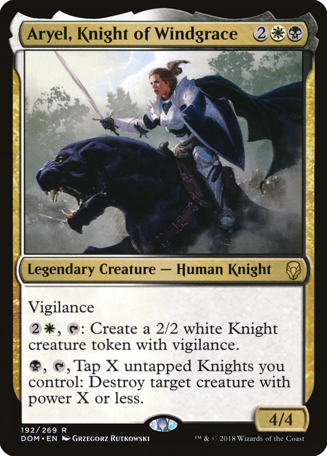 Aryel, Knight of Windgrace [Dominaria] Foil