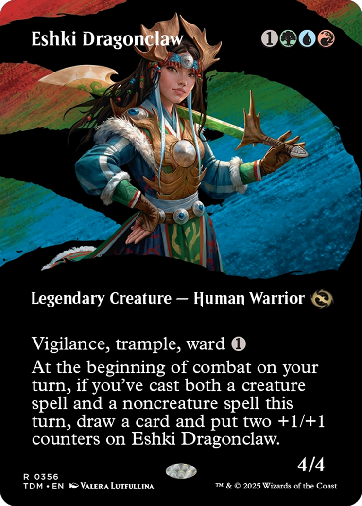 Eshki Dragonclaw (Borderless) [Tarkir: Dragonstorm] Foil