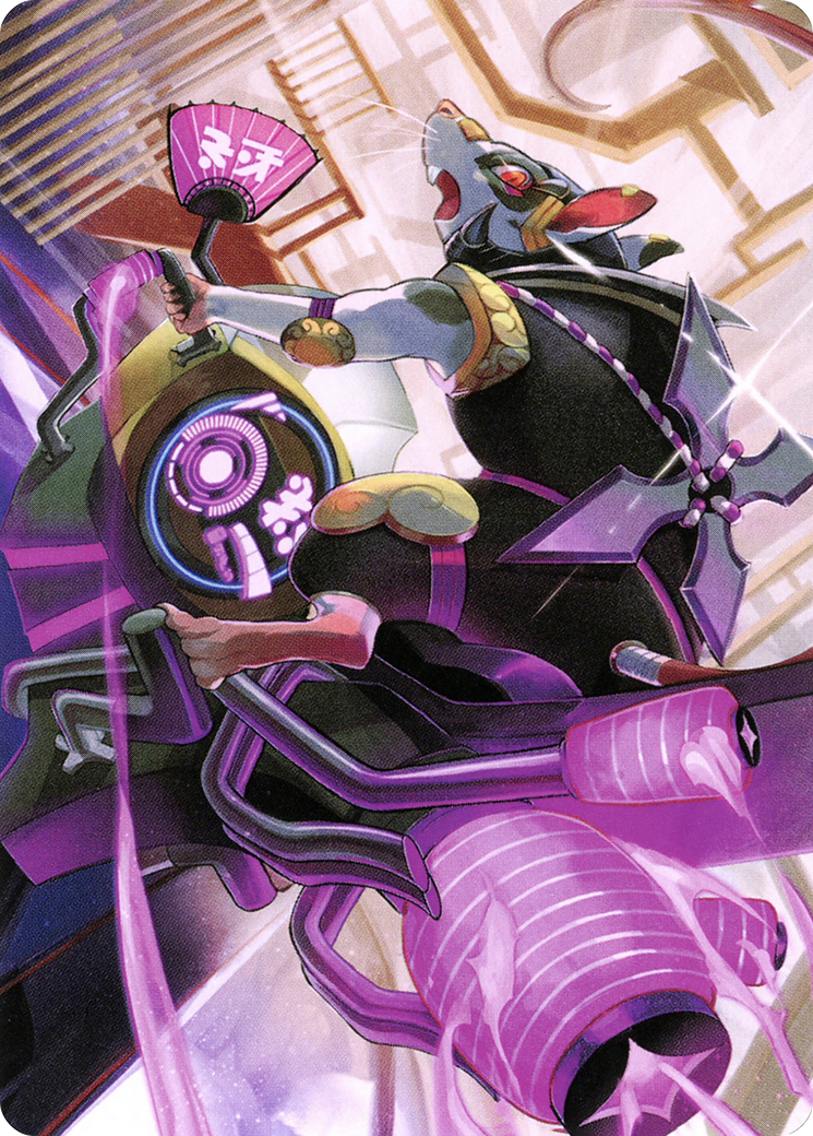 Nashi, Moon Sage's Scion // Nashi, Moon Sage's Scion  [Neon Dynasty Art Series] (Borderless)