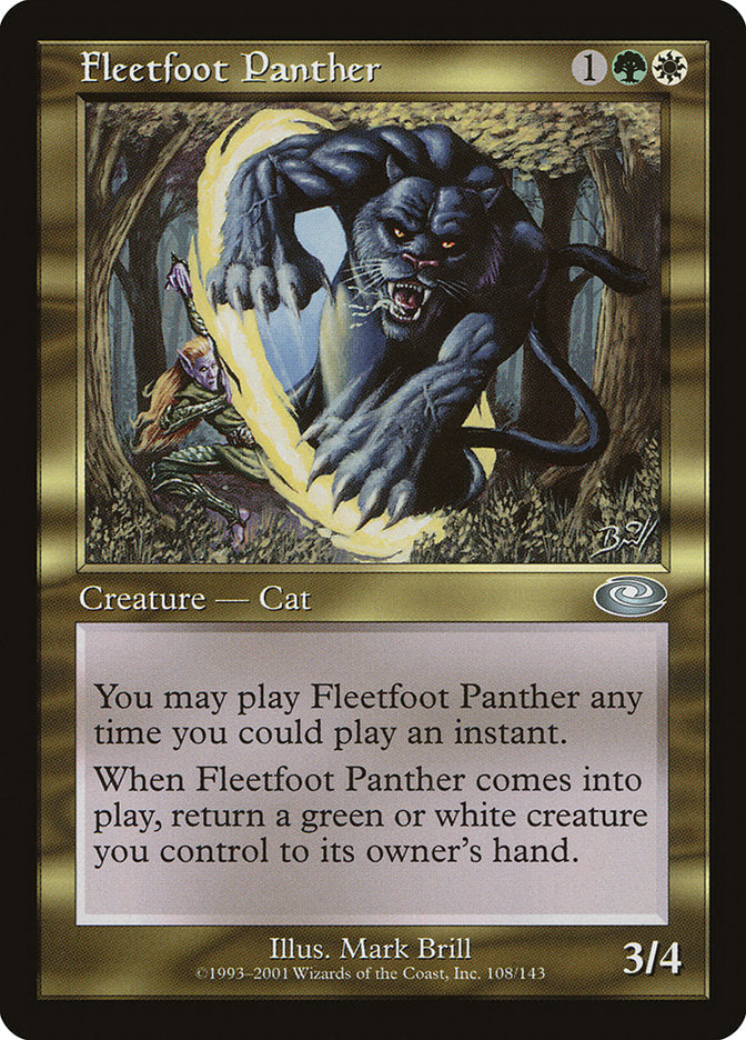 Fleetfoot Panther [Planeshift] Foil